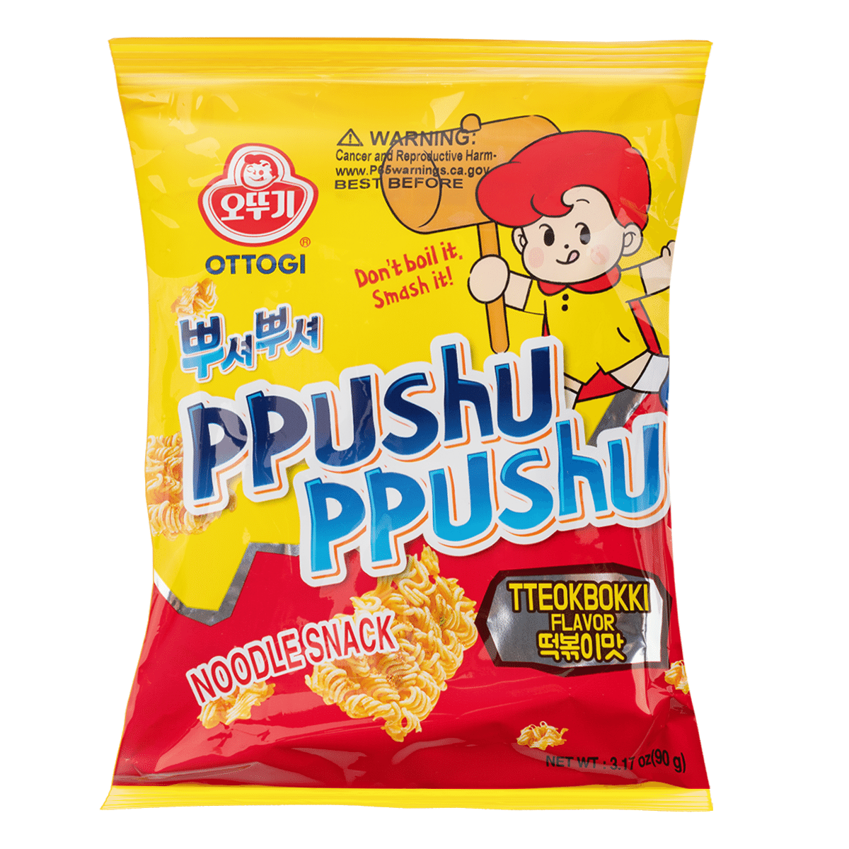 Otoki Ppushu Ppushu Noodle Snack Tteokbokki Flavor